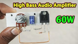 DIY Powerful Bass Audio Amplifier  DIY Audio Amplifier Circuit [upl. by Rogers]