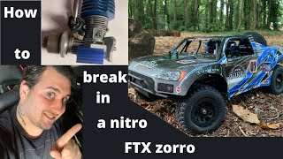 beginners guide on how to break in a FTX zorro nitro RC [upl. by Moreta]