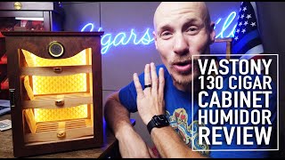 Vastony 130 Cigar Cabinet Humidor Review [upl. by Arvy]