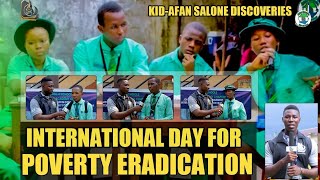 International Day For Eradicating Poverty Event Held At Millies AcademyKIDAFAN Salone Discoveries [upl. by Barber]