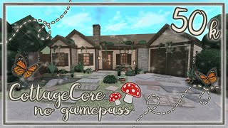 Bloxburg Build  Cottagecore Family House no gamepass 50k [upl. by Ennaehr635]