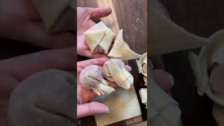 4 ways to fold wontons 🥟 [upl. by Ceciley]