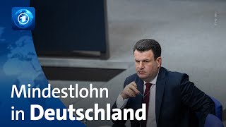 Arbeitsminister Heil SPD fordert deutlichen Anstieg des Mindestlohns [upl. by Cressy908]