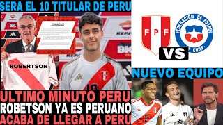 INCREIBLE NOTICIA ALEXANDER ROBERTSON ACABA DE LLEGAR A LIMA JUGARA POR LA SELECCION PERUANA [upl. by Adnilemreh362]