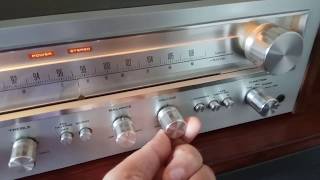 Demo vintage Pioneer sx550 [upl. by Ybbed]