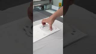 PTFE Gasket cutting with a CNC Cutting Machine [upl. by Tterb503]