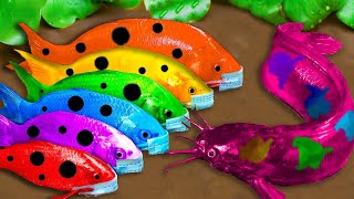 Top 5 Episodes Crocodiles Hunt Colorful Koi Catfish Primitive Cooking Eels  Stop Motion ASMR CoCo [upl. by Oluas]