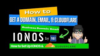 How to Get A Domain and Email with IONOS amp Use Cloudflare Name Server [upl. by Hafler876]