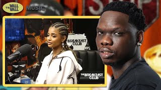 Blxckie reacts to Tylas Breakfast Club interview [upl. by Cookie95]