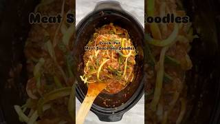 Slow Cooker Crockpot Meat Sauce amp Zoodles slowcooker crockpot lowcarb whole30 paleo zoodles [upl. by Saunder121]