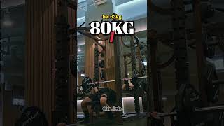 정지벤치프레스 new pr 80kg×3 [upl. by Orgel]