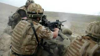 Royal Marines Heavy Machine Gun Team at Kajaki 200809 [upl. by Noland]