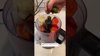 The only salsa recipe you need salsa vegetarian mexicanrecipe roastedvegetables mediterranean [upl. by Orsa]