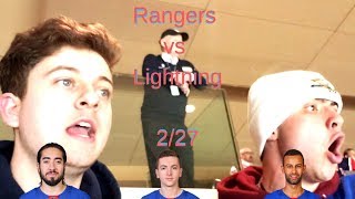 Rangers Fan Reaction at MSG  Lightning 4 Rangers 3 OT Reaction [upl. by Ramak]