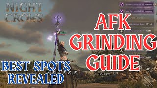 Night Crows AFK Farming and Grinding Guide  Best Spots to AFK and Sleep [upl. by Anairdna]