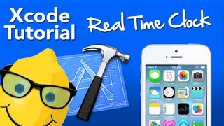 XCode 4 Tutorial Real Time Clock NSDateFormatter  Geeky Lemon Development [upl. by Aiekan]