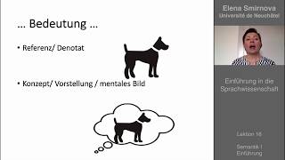 Einführung in die Sprachwissenschaft Thema 16  Semantik Grundlagen [upl. by Kwasi254]