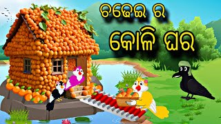 Chadhei Ra Koli Ghara \\ Odia Stories \\ Odia Gapa \\ Tiki Chadhei Gapa \\ Bird Story \\ Stories [upl. by Lezirg]