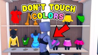 DONT TOUCH ANY COLOR In Dress To Impress CHALLENGE DTI on ROBLOX PRO Challenge [upl. by Brunk]