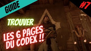 ASSASSINS CREED VALHALLA  TROUVER LES 6 PAGES DU CODEX  DAGUE DASSASSIN  ASTUCES [upl. by Kinelski]