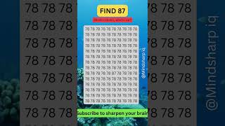 Can You Find the Number 87 [upl. by Nivlag]