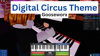 The Amazing Digital Circus Theme Roblox Piano Cover [upl. by Naujuj]