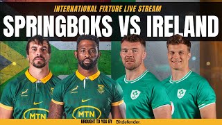 SPRINGBOKS VS IRELAND LIVE  South Africa vs Ireland Live Commentary amp Watchalong [upl. by Anahcra]