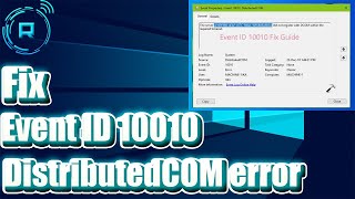 Fix Event ID 10010 The Server Did Not Register with DCOM [upl. by Agle]