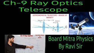 Telescope Reflecting and Refracting Class 12 BoardMitraPhysics [upl. by Akinek]