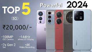 Top 5 Mobile Phones Under 20000 in India 2024  5G  7s Gen 2 Soc 4K  Best 5G Phone Under 20000 [upl. by Concoff]