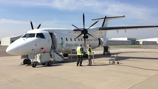 Dornier Do 328110 approach touchdown taxi  MHG Mannheim [upl. by Barnard]