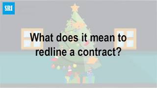 What does it mean to redline a contract [upl. by Wonacott844]