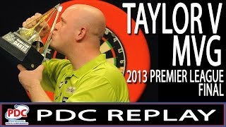 Phil Taylor v Michael van Gerwen Premier League Darts Final 2013 [upl. by Newcomb827]