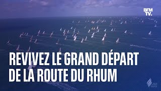 Revivez le grand départ de la Route du Rhum [upl. by Juanita]