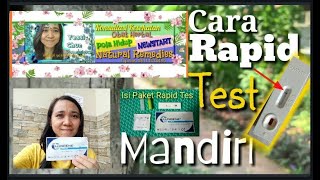 Cara Menggunakan Rapid Test merk Lungene secara mandiri [upl. by Oulman]