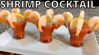 How to make Fresh Shrimp Cocktail and Cocktail Sauce [upl. by Ecertap494]