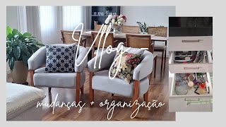 Vlog Organização dos meus talheres  não deu certo  poltronas novas  mudança dos móveis 🏠🏠🏠 [upl. by Chariot]