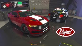 GTA 5  2024 Vapid Dominator GTX amp Interceptor Ford Mustang S650 [upl. by Lotty]