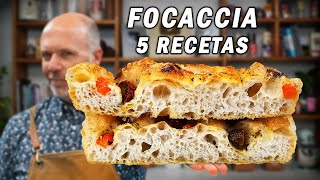 5 maneras de hacer Focaccia [upl. by Suiravat151]