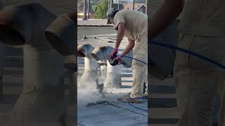 Laundromat dryer vents cleaning dryervent satisfying dryerventcleaner dryerventcleaningnearme [upl. by Timmie]