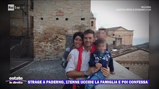 Strage a Paderno 17enne uccide la famiglia e poi confessa  Estate in diretta 02092024 [upl. by Nigen]