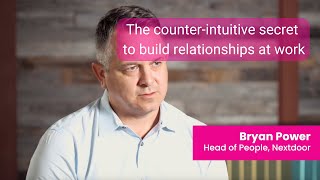 The Counterintuitive Secret to Building Relationships at Work [upl. by Midas169]