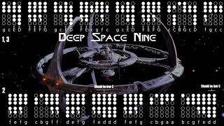 Deep Space Nine Star Trek  Tin Whistle Tabs [upl. by Yehtomit]