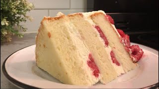 Recette Layer cake chocolat blanc framboise [upl. by Godbeare]