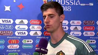 Thibaut Courtois critique léquipe de France France vs Belgique  Coupe du Monde 2018 [upl. by Greeley171]