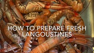 How to prepare and clean fresh langoustines [upl. by Dorcas780]