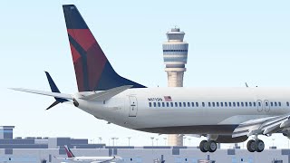 BUSY ATC TRAFFIC Infinite Flight Full Flight  New Orleans KMSY  Atlanta KATL  Delta B737 [upl. by Irra]