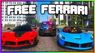 GTA 5 Roleplay  LAST CAUGHT WINS FERRARI FOR FREE  RedlineRP [upl. by Ecnar702]