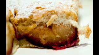 Plum Cake  Biszkopt ze Sliwkami  Anias Polish Food Recipe 3 [upl. by Odinevneib]