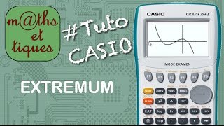 FONCTIONS  Déterminer un extremum  Tutoriel CASIO [upl. by Herbert]